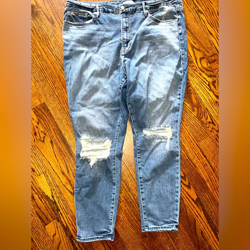 Good American Good Legs Crop size 20 GREAT CONDITION